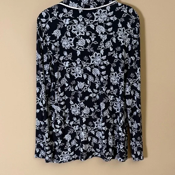 Soma Black & White Floral Pajama Set - Picture 4 of 8